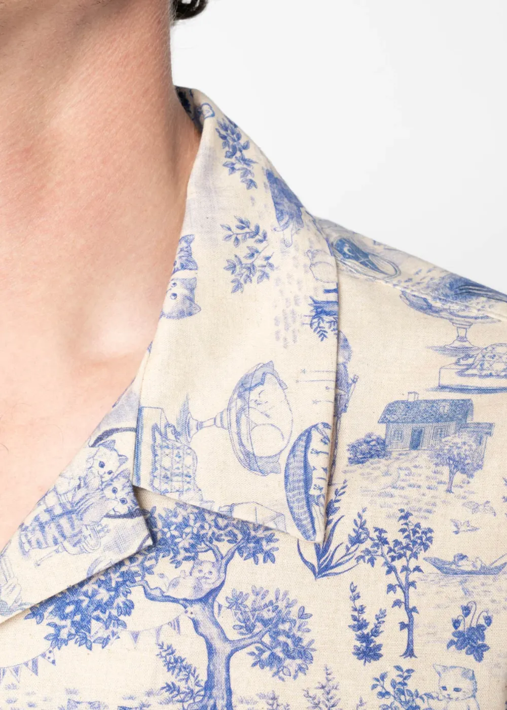 Aloha Shirt - Linen Cats sold by Danali product image thumbnail 5