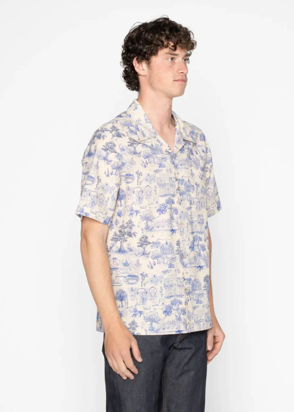 Aloha Shirt - Linen Cats sold by Danali product image thumbnail 2