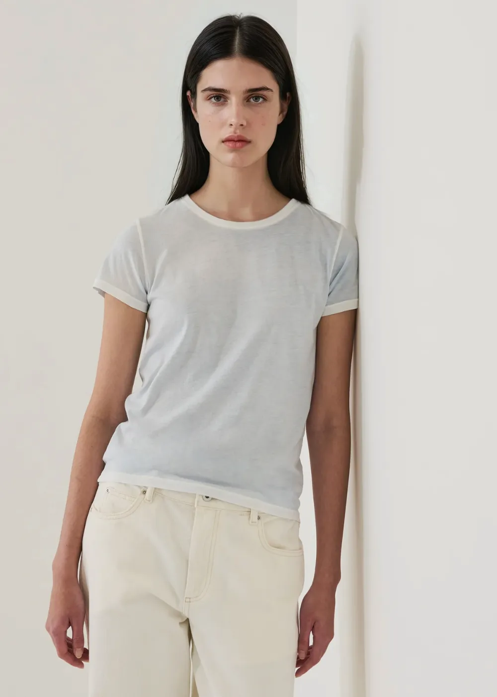 Classic Reverse Spray Pima Crew T-Shirt sold by Danali product image thumbnail 3