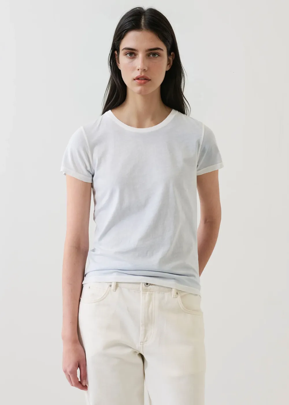 Classic Reverse Spray Pima Crew T-Shirt sold by Danali product image thumbnail 4