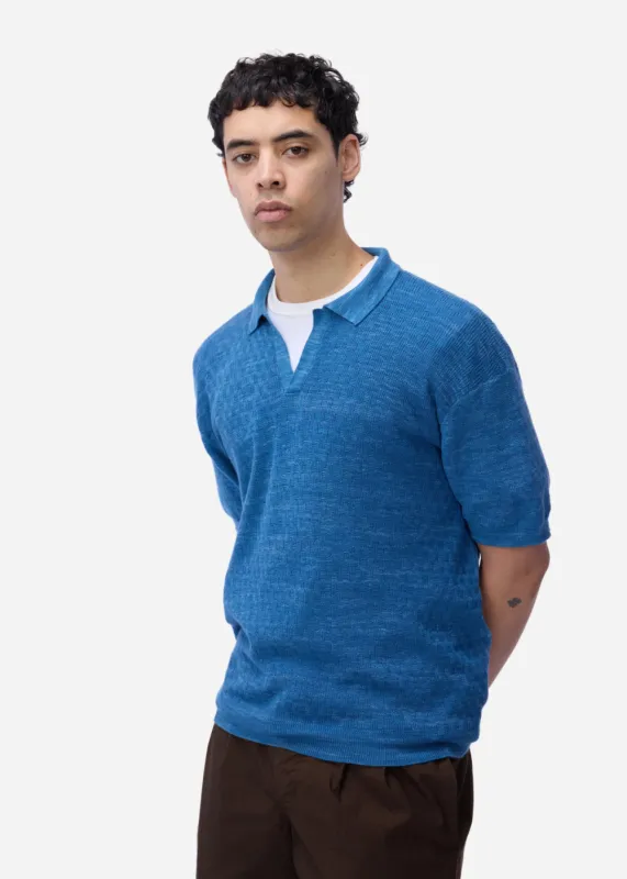 Boxweave Knit Polo made by 3sixteen