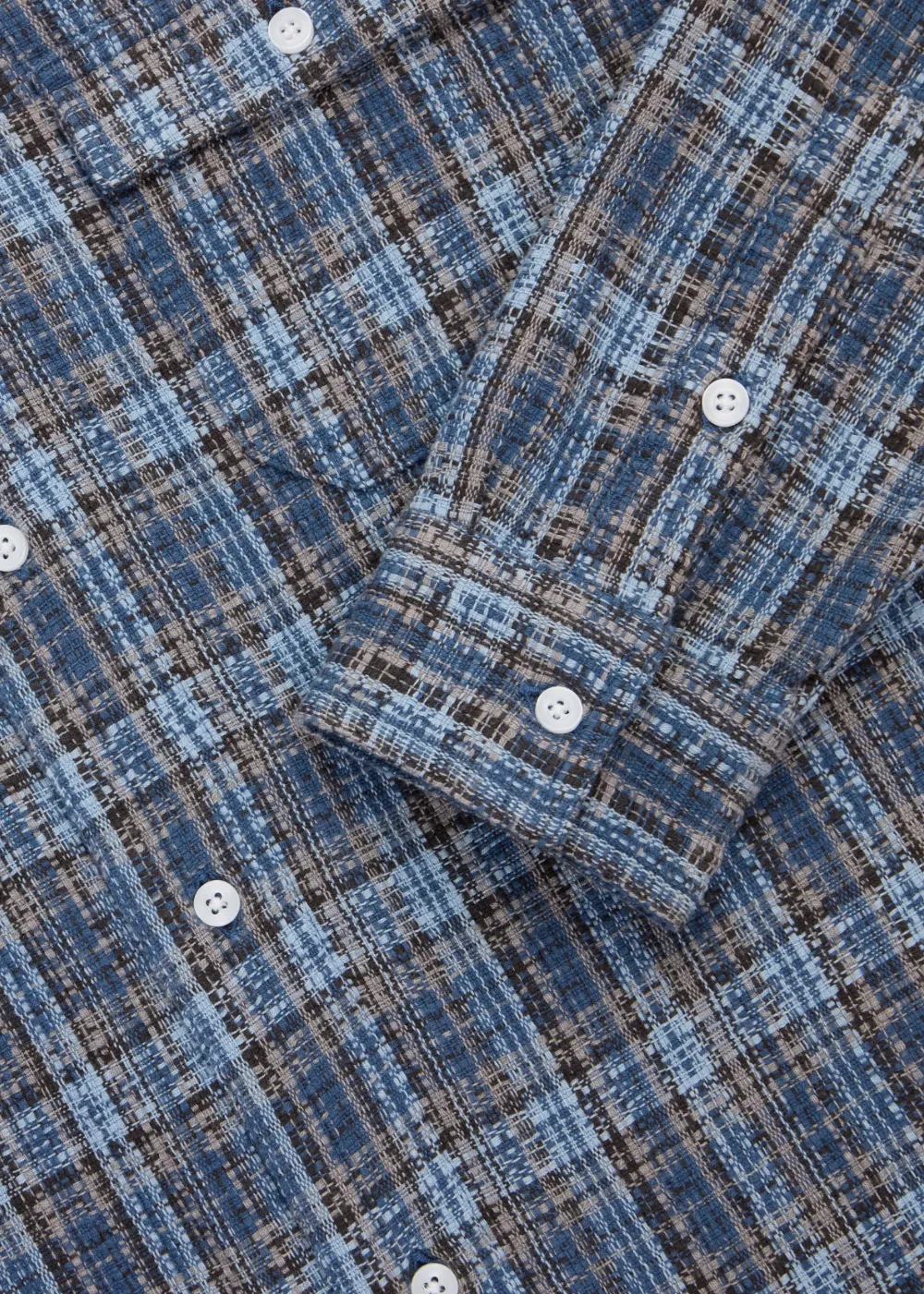 Dobby Plaid Camp Shirt sold by Danali product image thumbnail 5