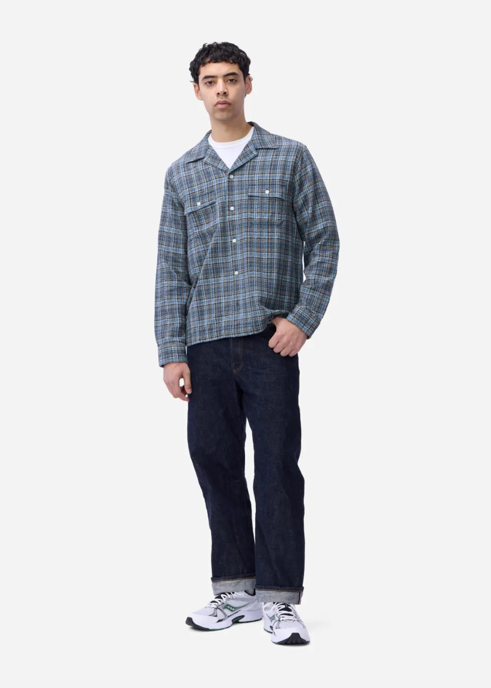 Dobby Plaid Camp Shirt sold by Danali product image thumbnail 2