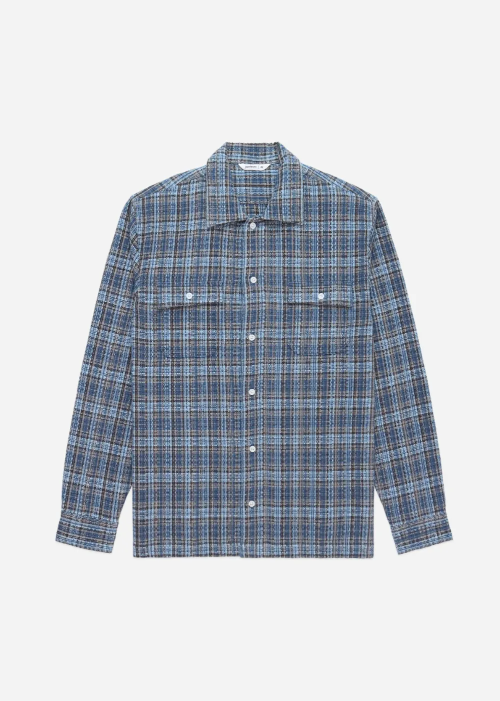 Dobby Plaid Camp Shirt sold by Danali product image thumbnail 4