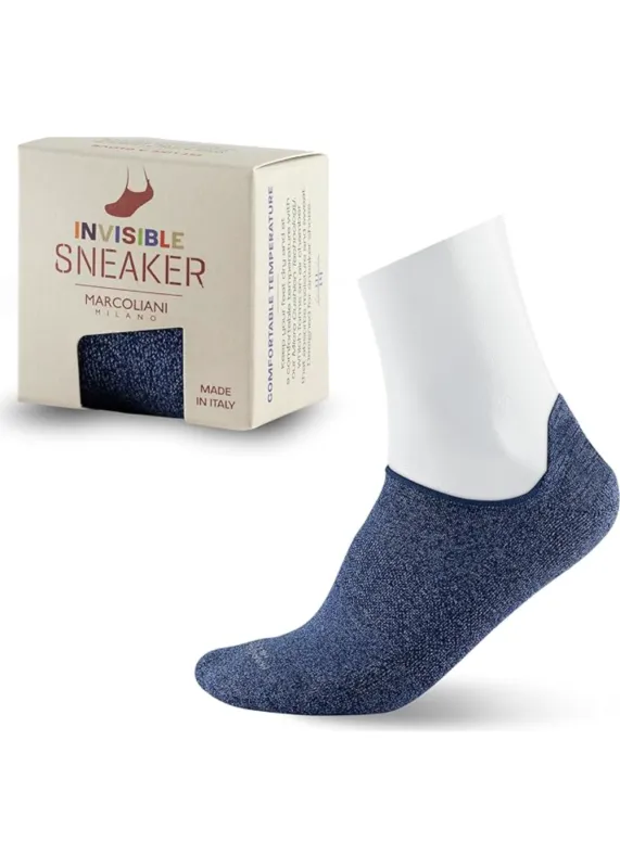 Pima Cotton Sneaker Socks made by Marcoliani