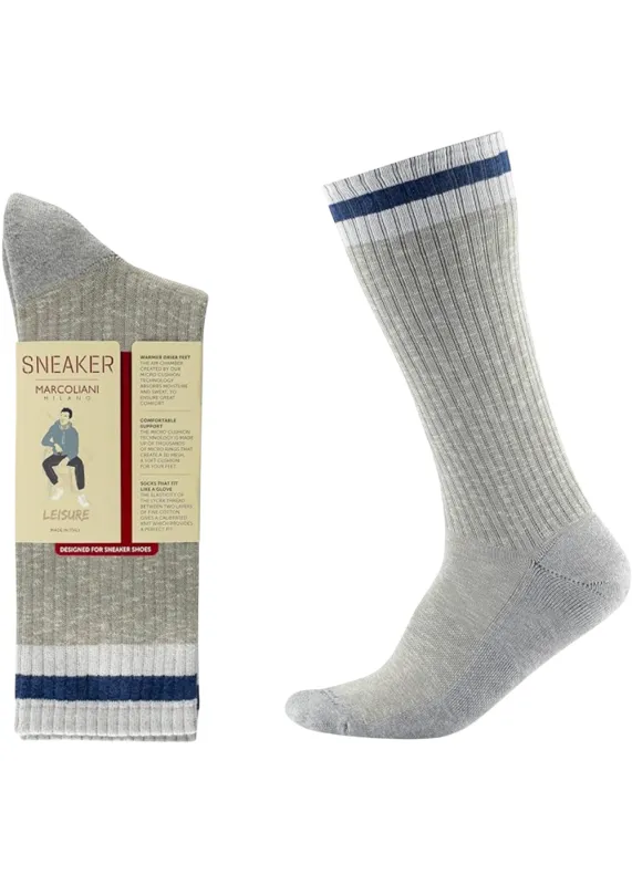 Pima Cotton Preppy Stripe Socks made by Marcoliani