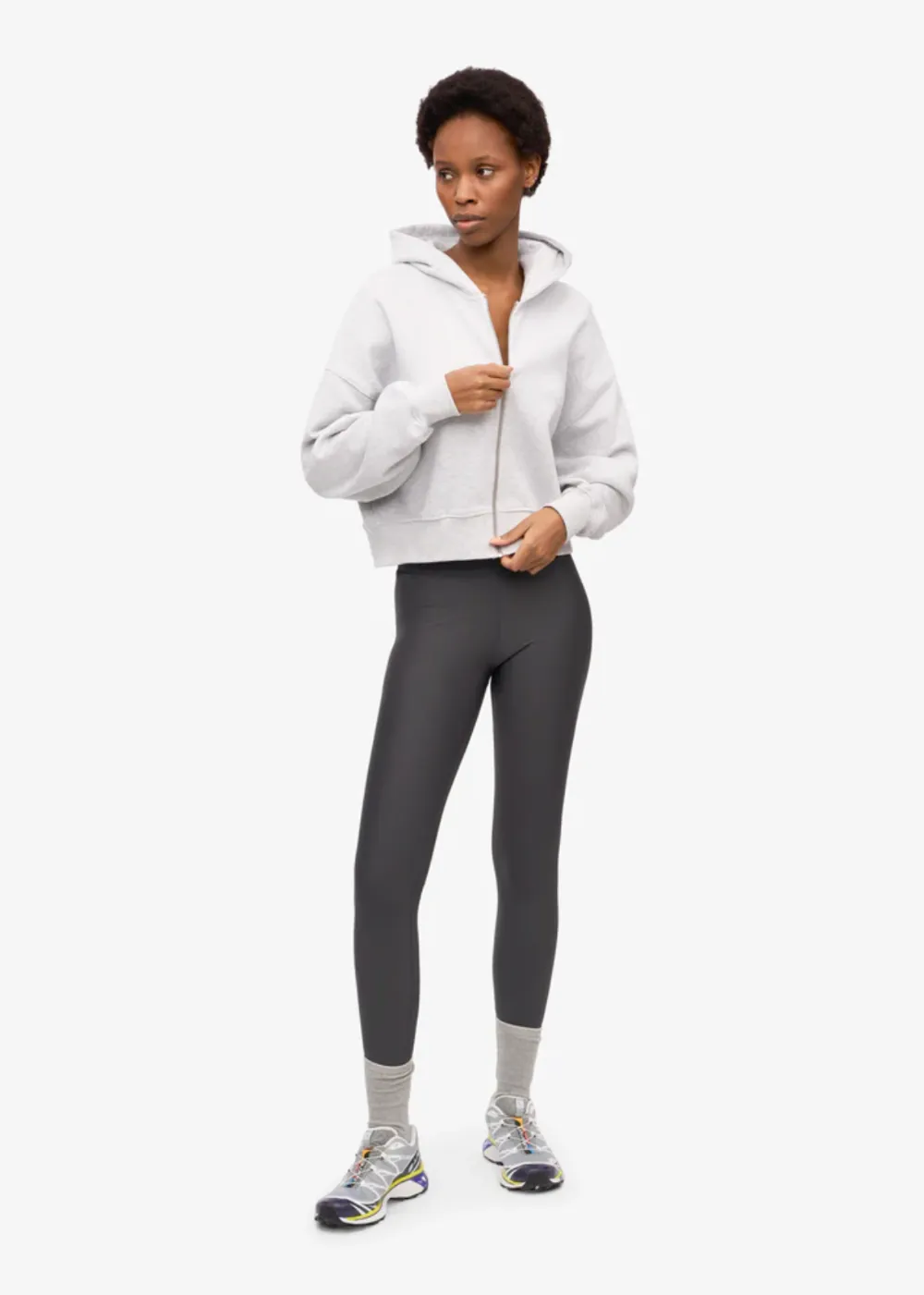 Organic Crop Zip Hoodie sold by Danali product image thumbnail 4