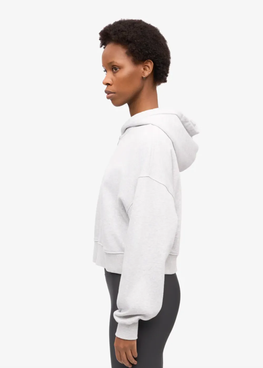 Organic Crop Zip Hoodie sold by Danali product image thumbnail 2