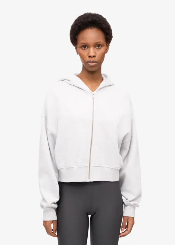Organic Crop Zip Hoodie made by Colorful Standard