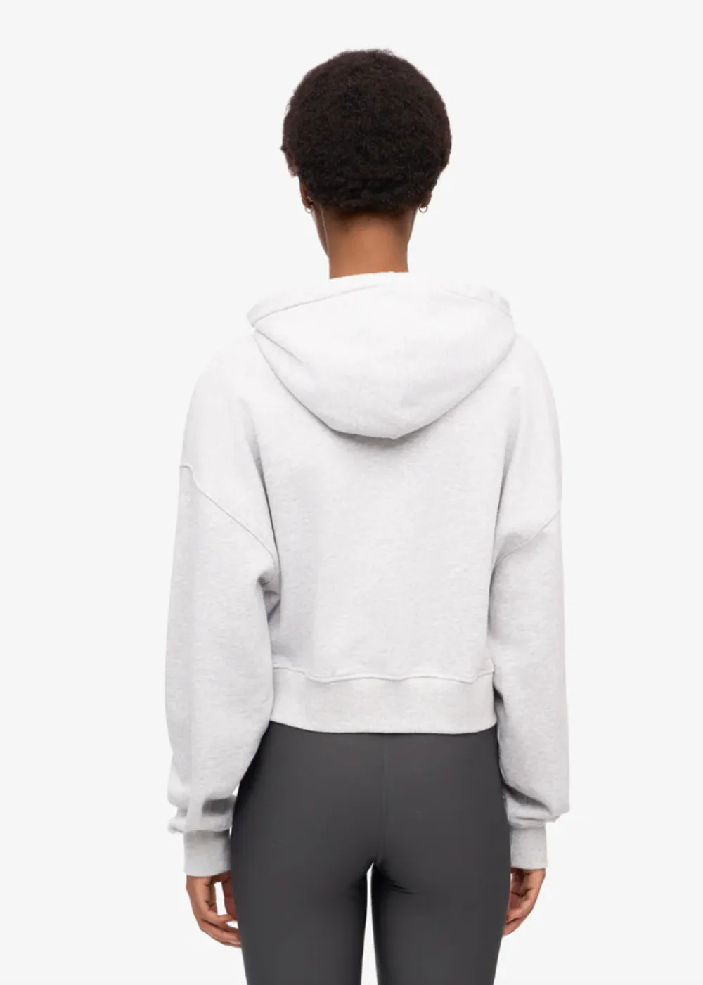 Organic Crop Zip Hoodie sold by Danali product image thumbnail 3