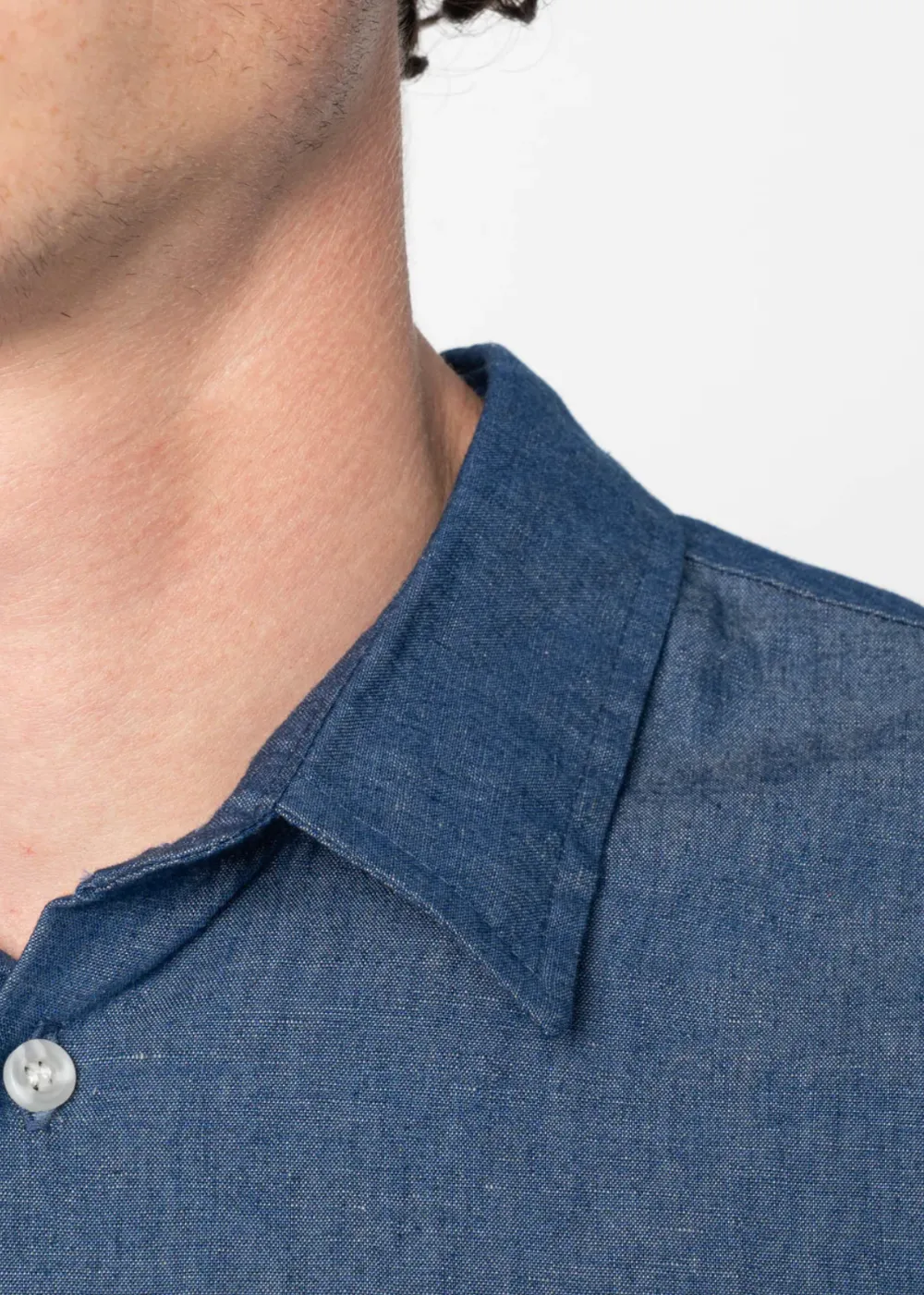 True Shirt - Linen Blend Denim sold by Danali product image thumbnail 4