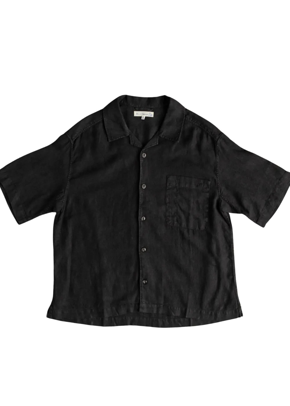 Linen Bowling Short Sleeve Shirt sold by Danali product image thumbnail 3