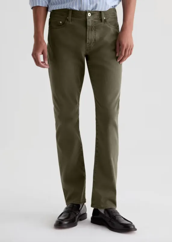 Everett Slim Straight Sateen Pant made by AG Jeans