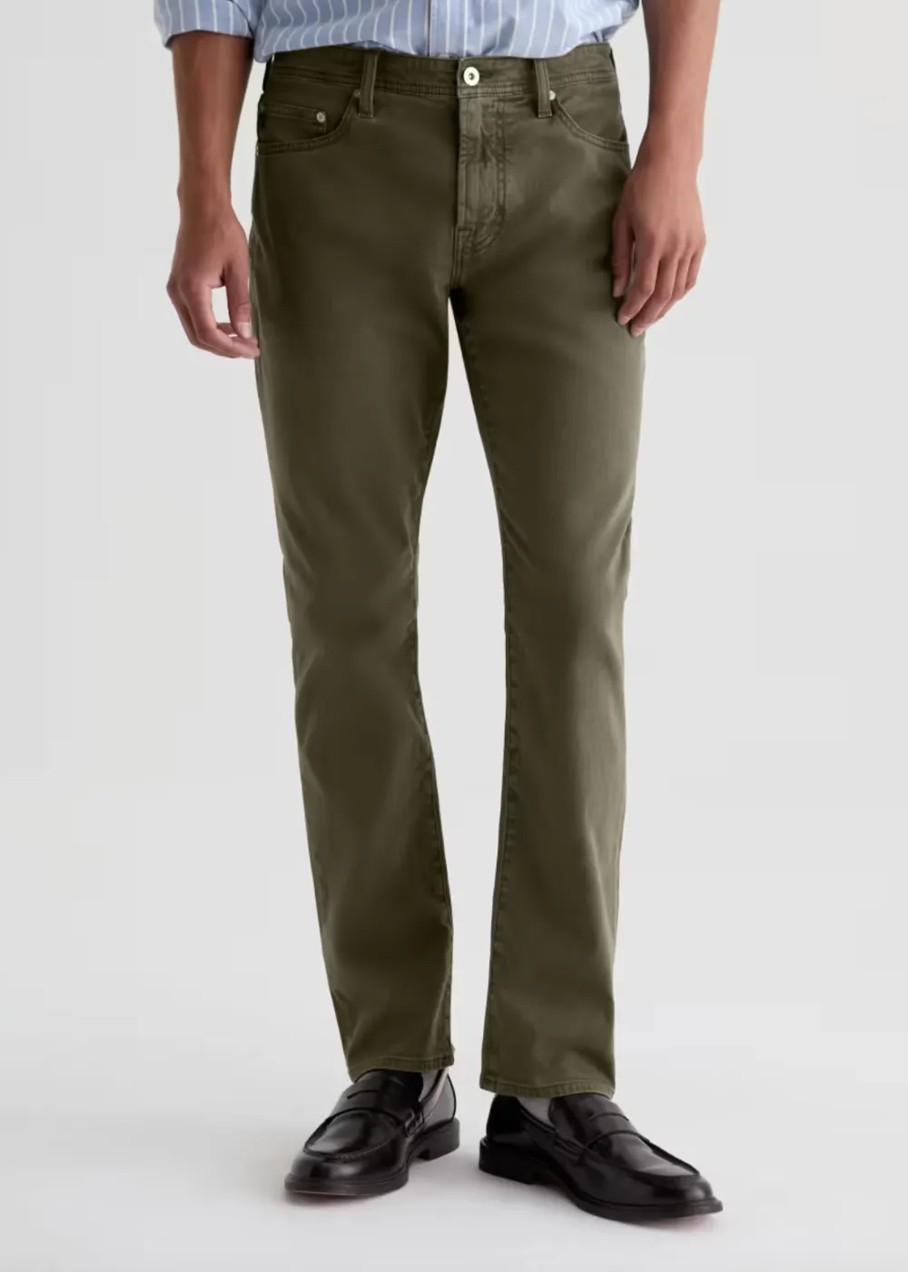 Everett Slim Straight Sateen Pant sold by Danali