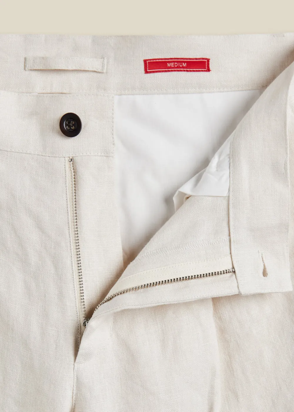 Single Pleat Linen Trouser sold by Danali product image thumbnail 4