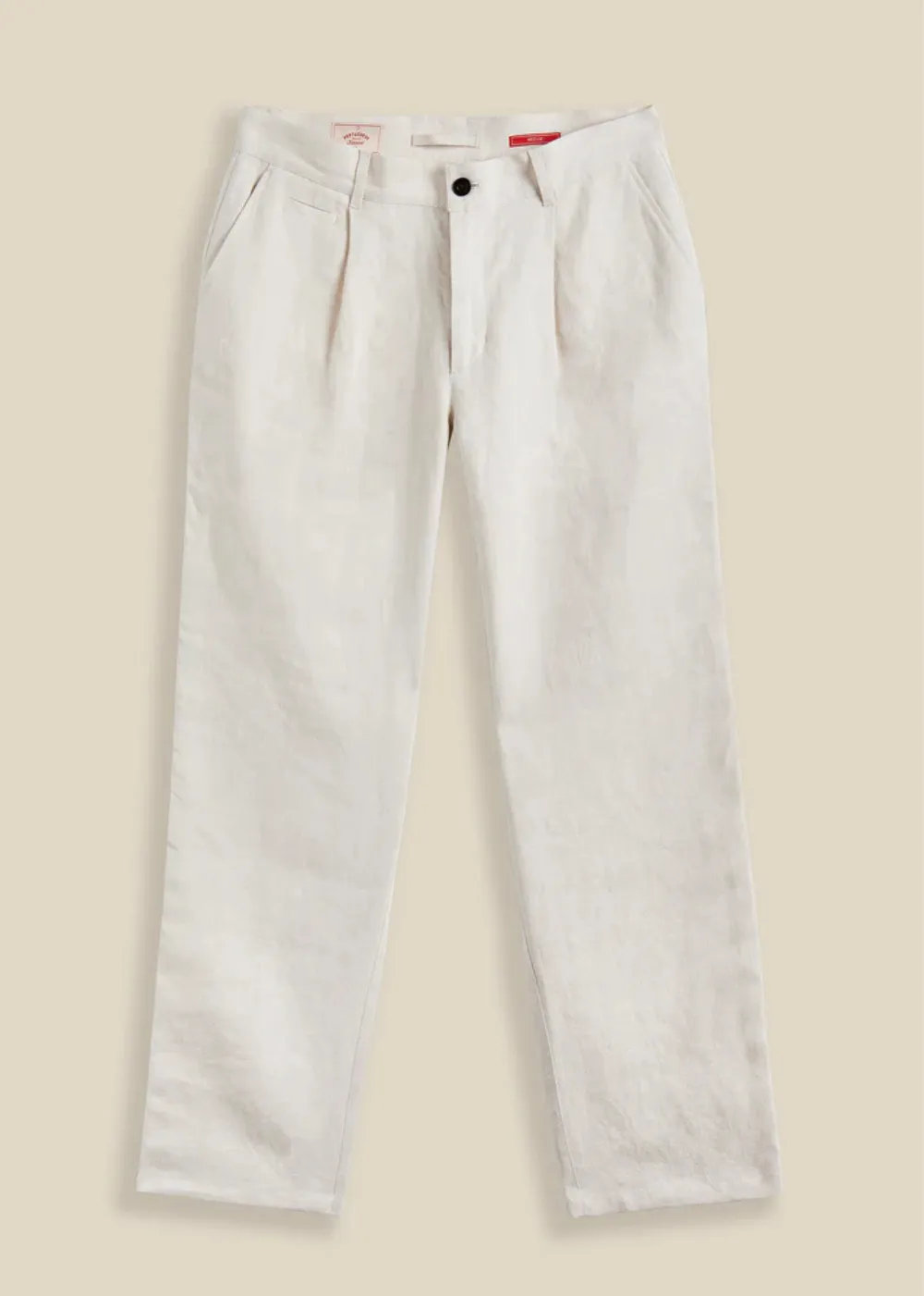 Single Pleat Linen Trouser sold by Danali