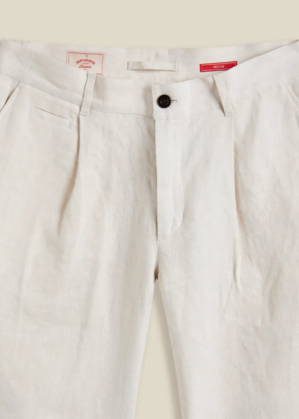 Single Pleat Linen Trouser sold by Danali product image thumbnail 2