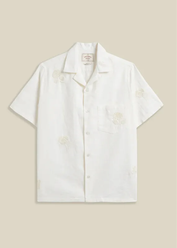 Embroidery Nature Ramie Shirt made by Portuguese Flannel