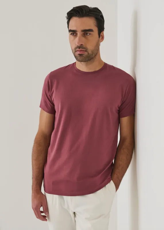 Iconic Pima Cotton Stretch Crew T-Shirt made by Patrick Assaraf