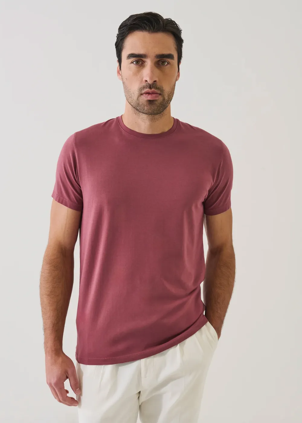 Iconic Pima Cotton Stretch Crew T-Shirt sold by Danali product image thumbnail 4