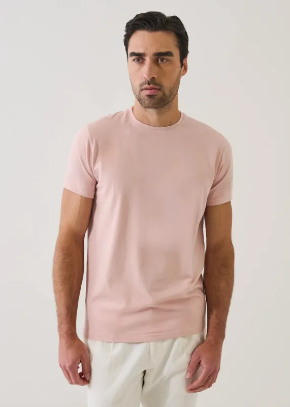 Iconic Pima Cotton Stretch Crew T-Shirt made by Patrick Assaraf
