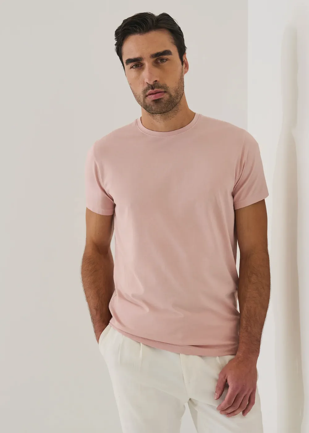Iconic Pima Cotton Stretch Crew T-Shirt sold by Danali product image thumbnail 2