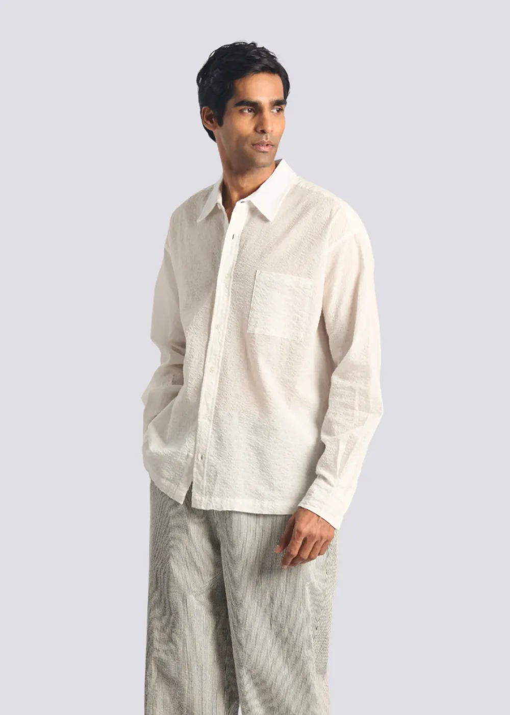 White Ripple Leisure Shirt sold by Danali