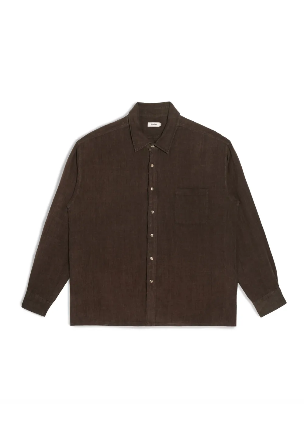 Espresso Linen Leisure Shirt sold by Danali product image thumbnail 2