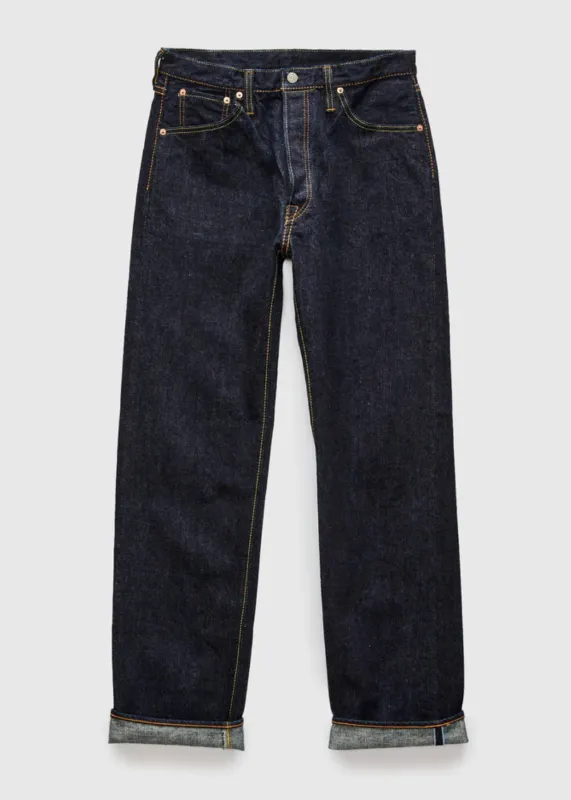 XX-002 14 oz Selvedge Jeans Piped Straight Wash made by Pure Blue Japan