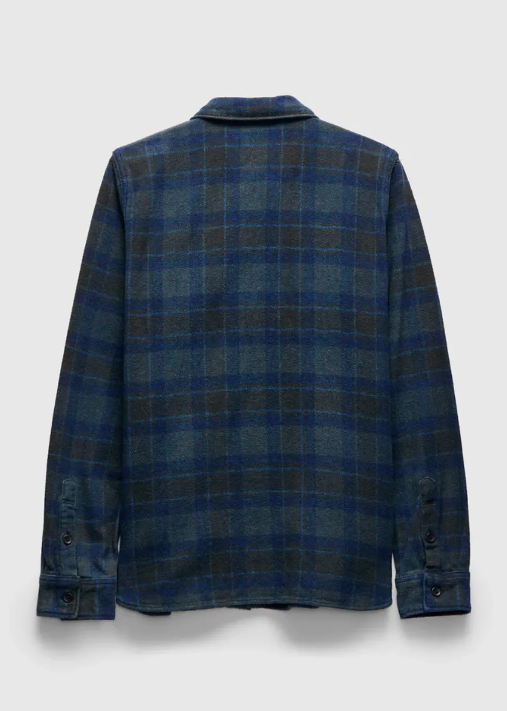 Cotton Tweed Check Indigo Over Dye Shirt sold by Danali product image thumbnail 4
