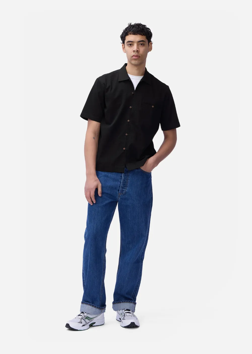 Seersucker Short Sleeve Loop Shirt sold by Danali product image thumbnail 2