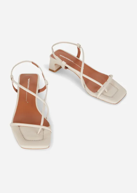 Anca Slingback Leather Heel made by Intentionally Blank