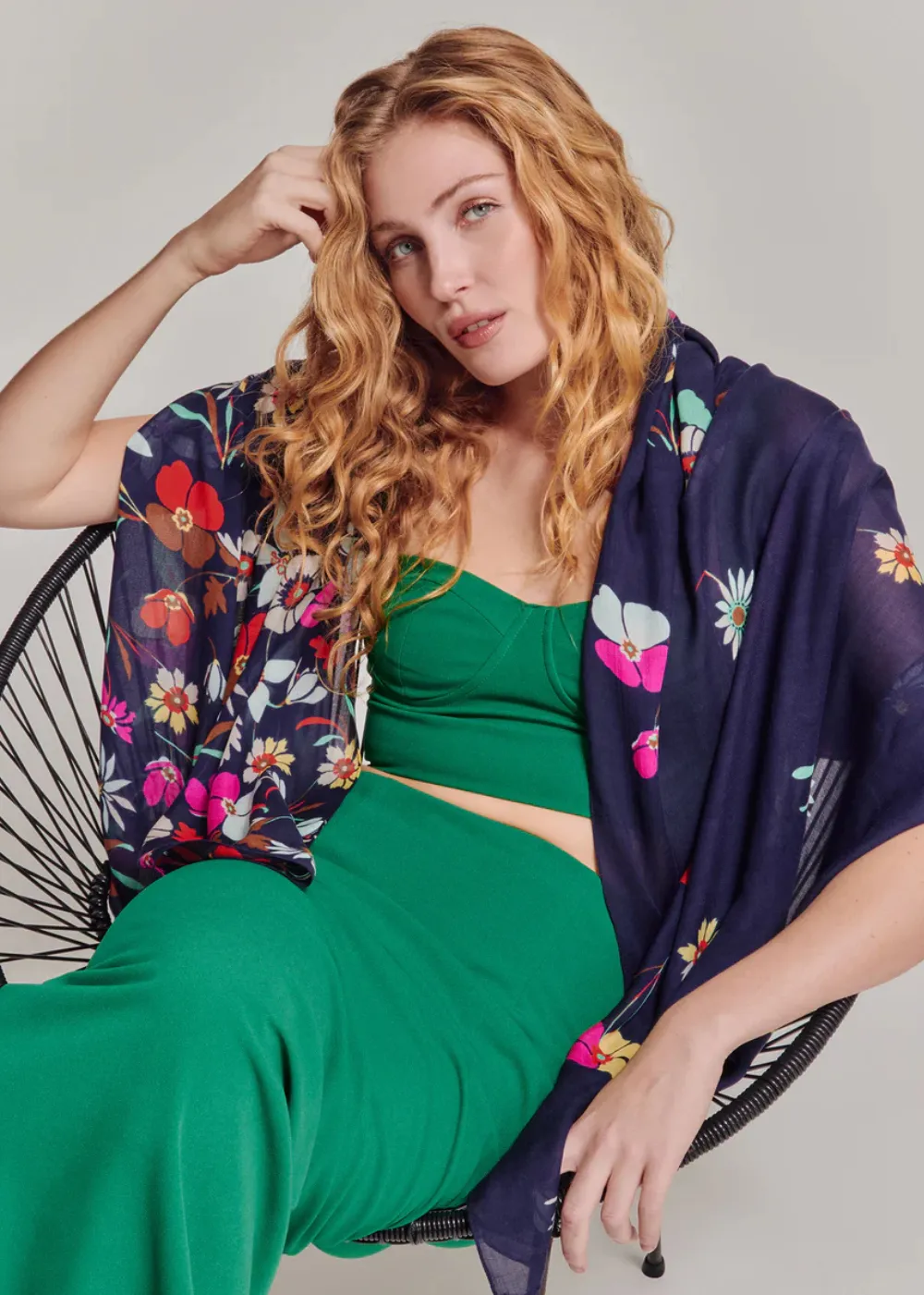 Falling Flowers Wrap sold by Danali product image thumbnail 4