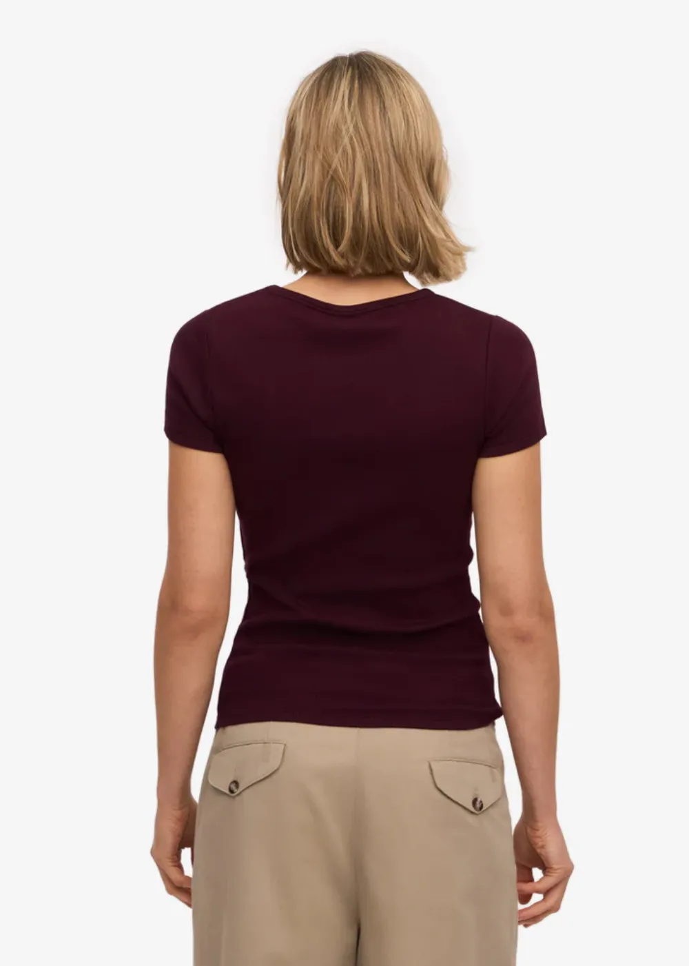 Organic Rib SS T-Shirt sold by Danali product image thumbnail 4