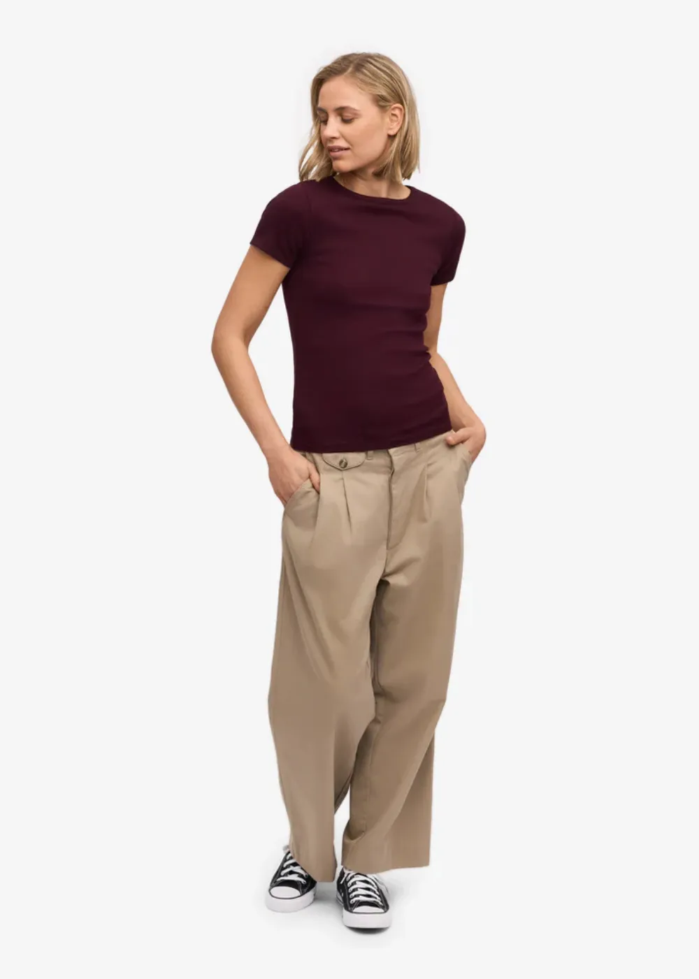 Organic Rib SS T-Shirt sold by Danali product image thumbnail 2