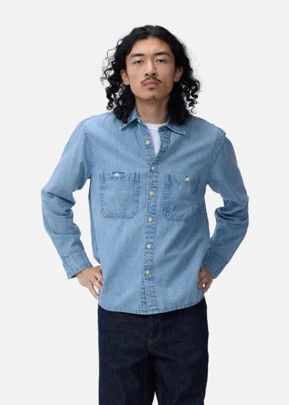 Utility Chambray Shirt made by 3sixteen