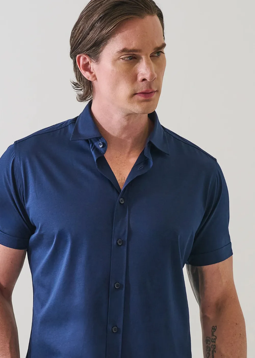 Solid Cotton/Modal Sport Shirt sold by Danali product image thumbnail 5