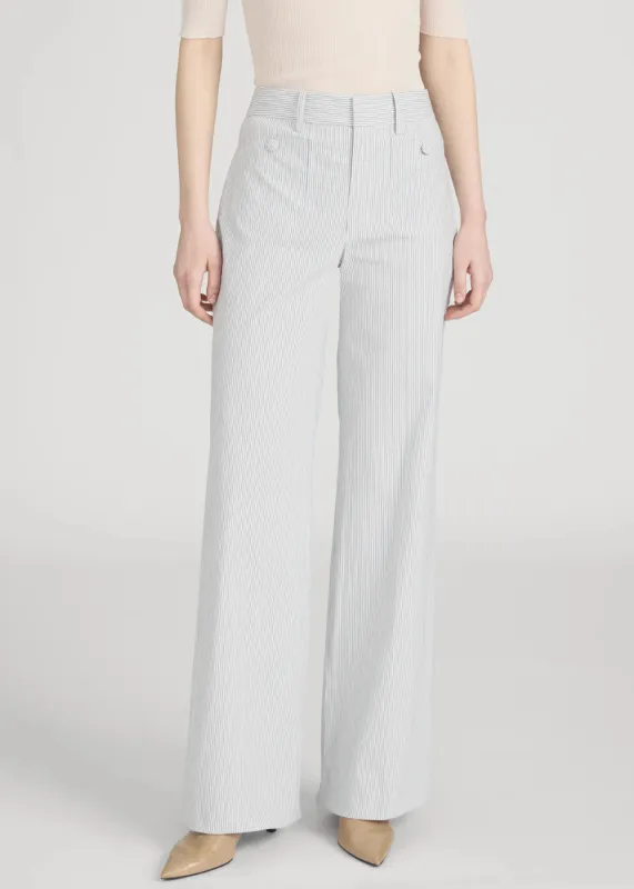 The Stripe Modernist Pocket Trouser made by Frame Denim