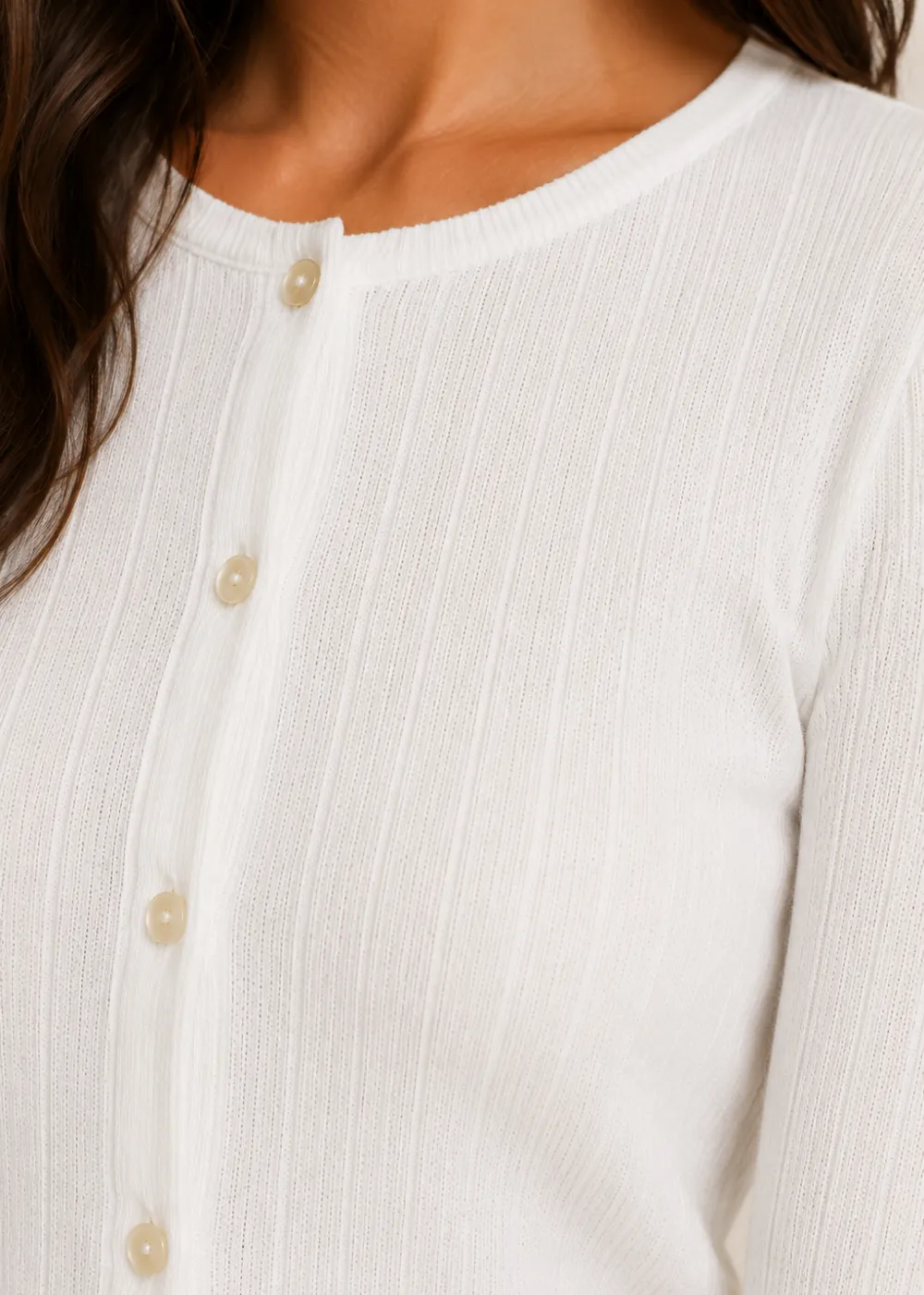 Compact Pointelle Rib Jersey Top sold by Danali product image thumbnail 3
