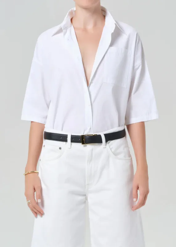Frances Cropped Cape Button Up Top made by Citizens Of Humanity