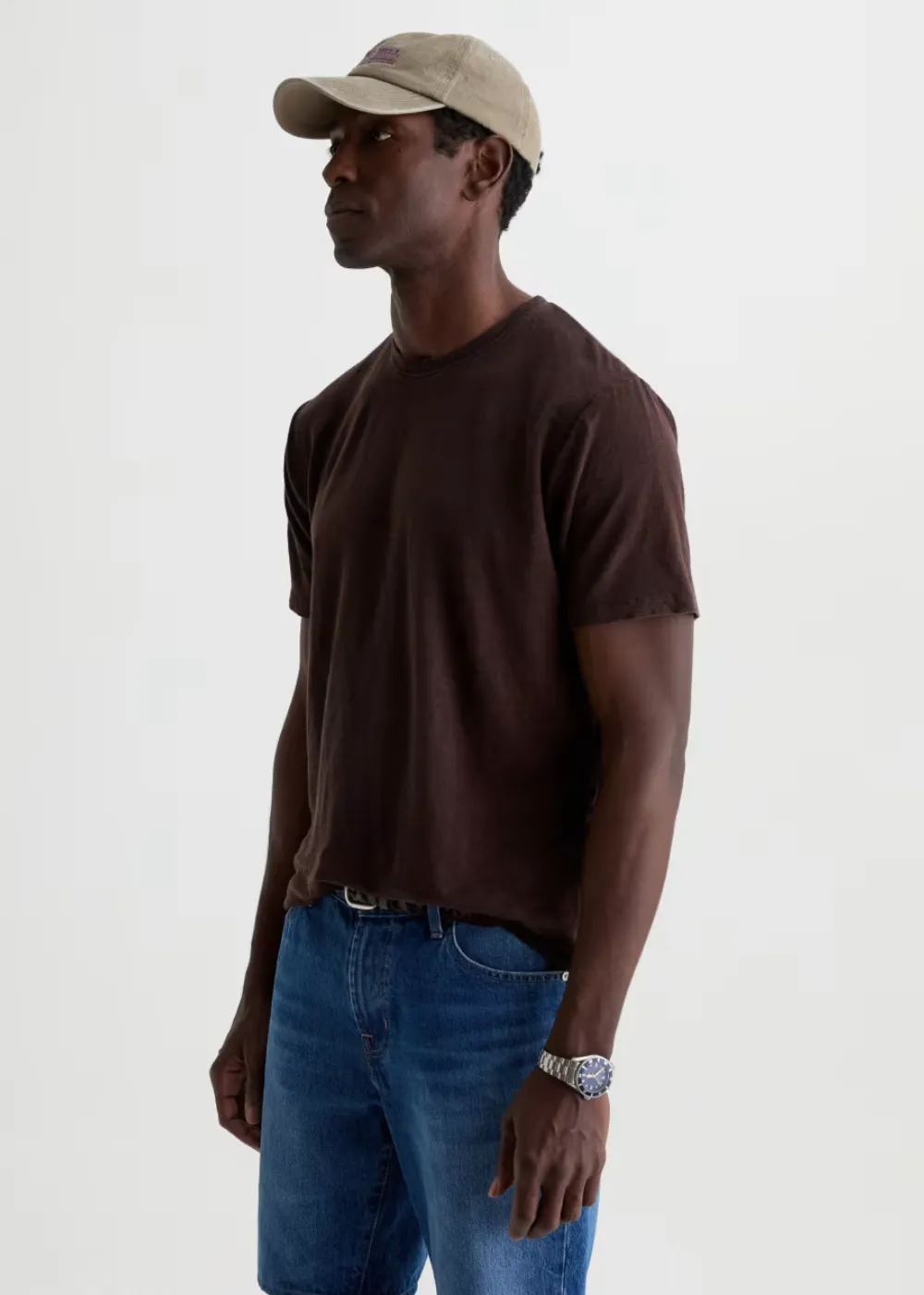 Bryce Crew Linen T-Shirt sold by Danali product image thumbnail 5