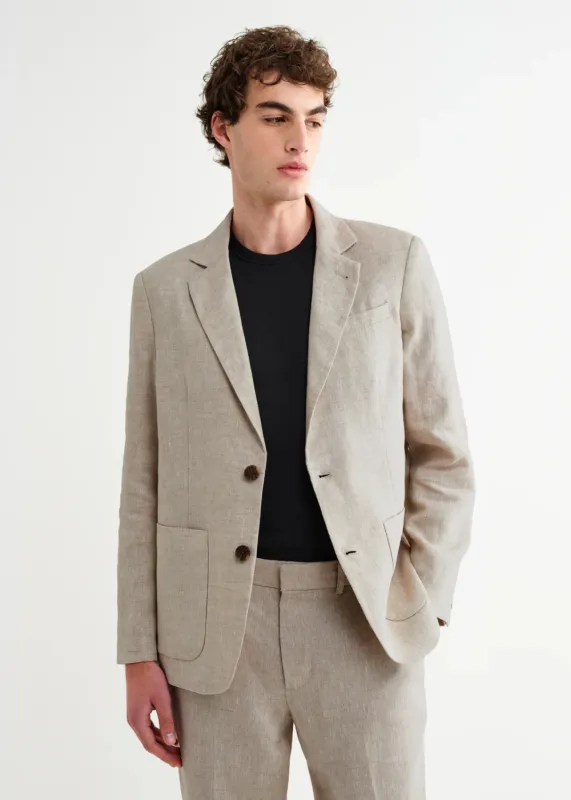 Fintry Linen Blazer 2.0 made by Wax London