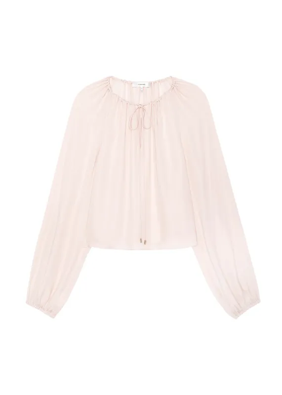 The Silk Balloon Blouse made by Frame Denim