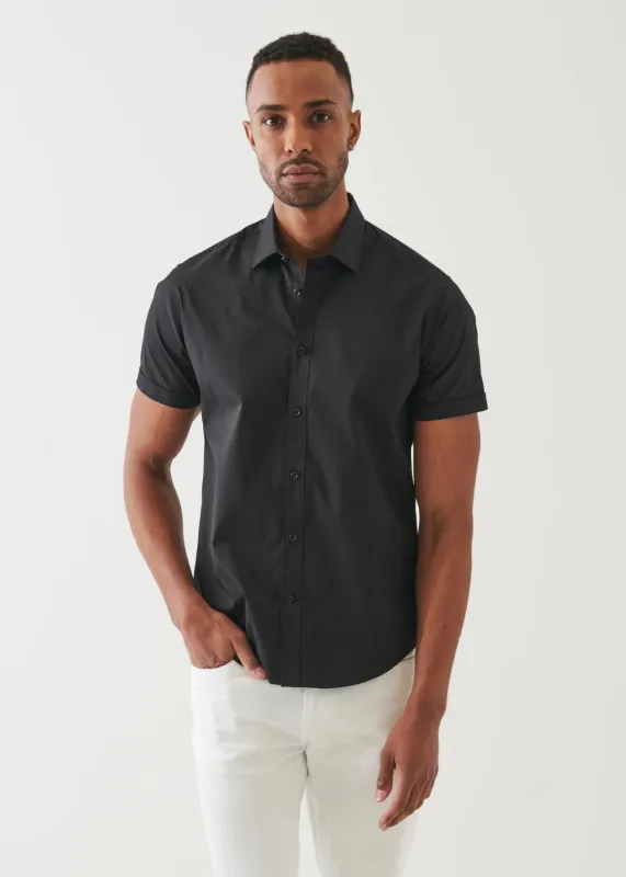 Cotton Stretch Short Sleeve Shirt made by Patrick Assaraf