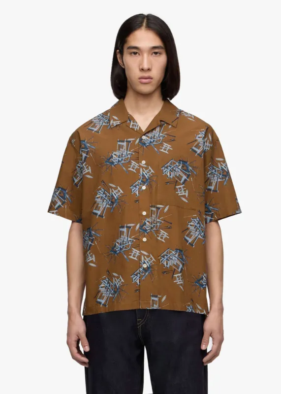 Cotton Rayon SS Shirt made by Momotaro
