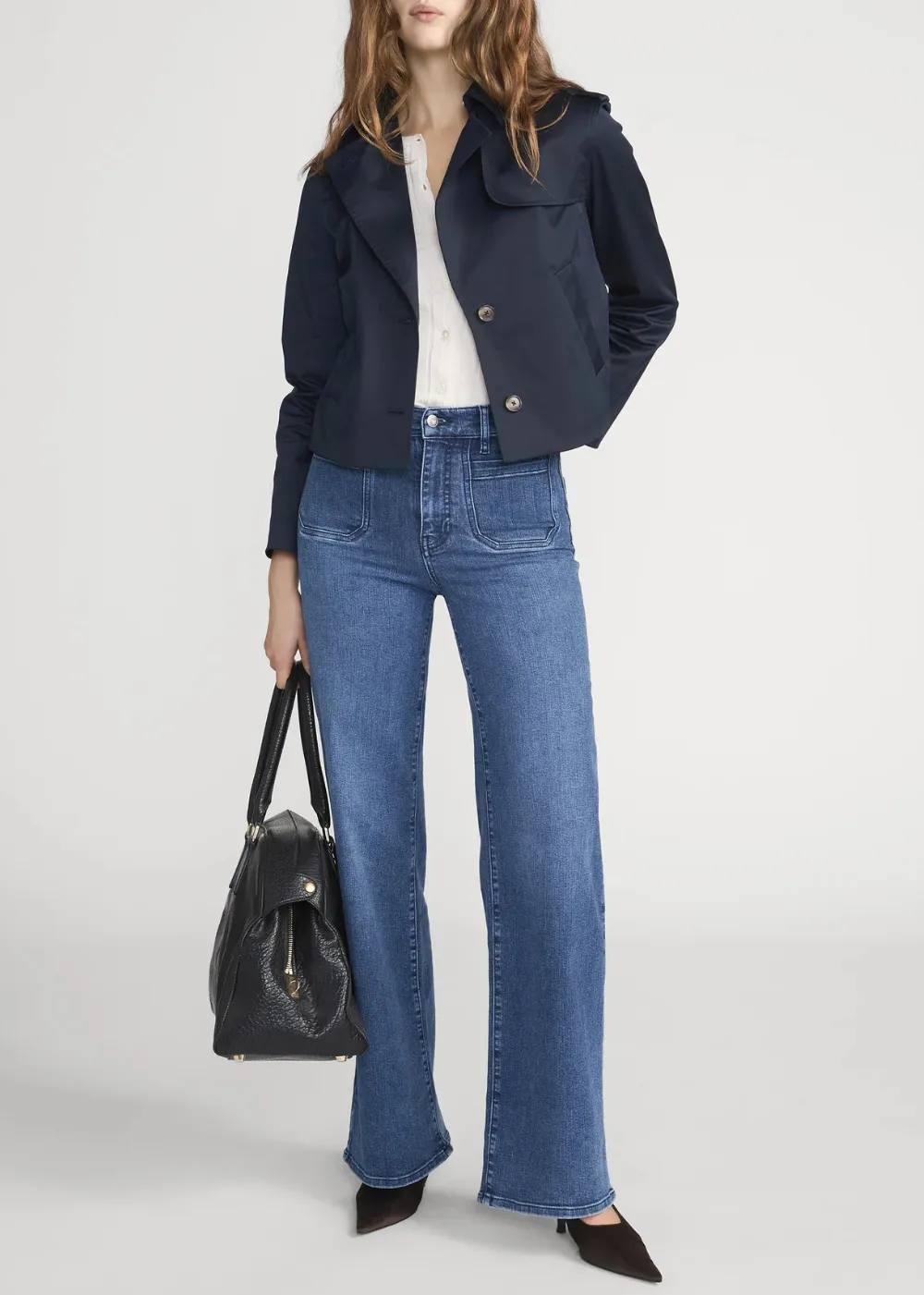 Le Slim Palazzo Crop Harbor Pocket Jean sold by Danali product image thumbnail 2