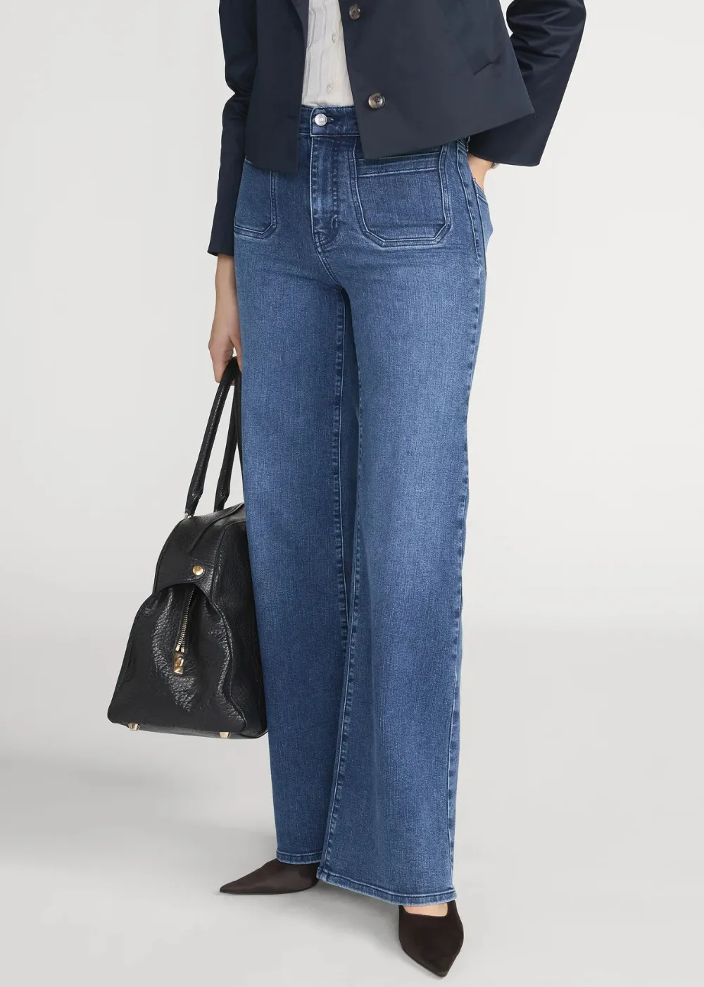Le Slim Palazzo Crop Harbor Pocket Jean sold by Danali product image thumbnail 3