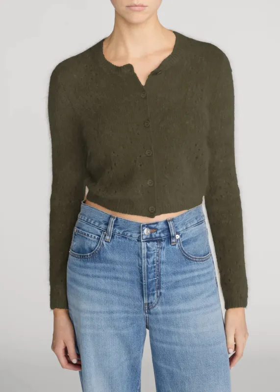 The Cashmere Airy Cardi made by Frame Denim