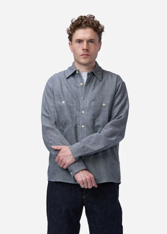 Utility Chambray Shirt made by 3sixteen