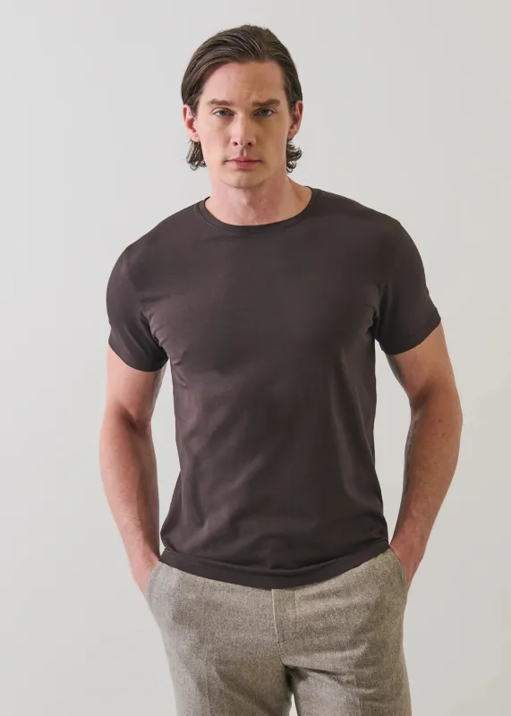 Iconic Pima Cotton Stretch Crew T-Shirt made by Patrick Assaraf